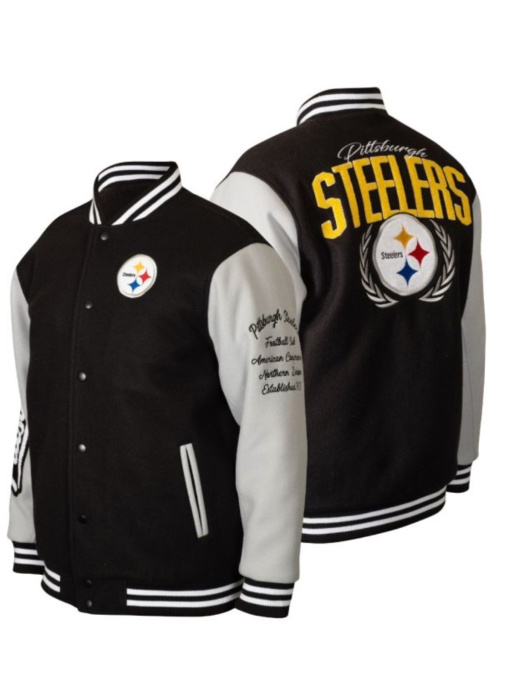 NWT Pittsburgh Steelers Women's Icer Hall of Famer Wool Jacket